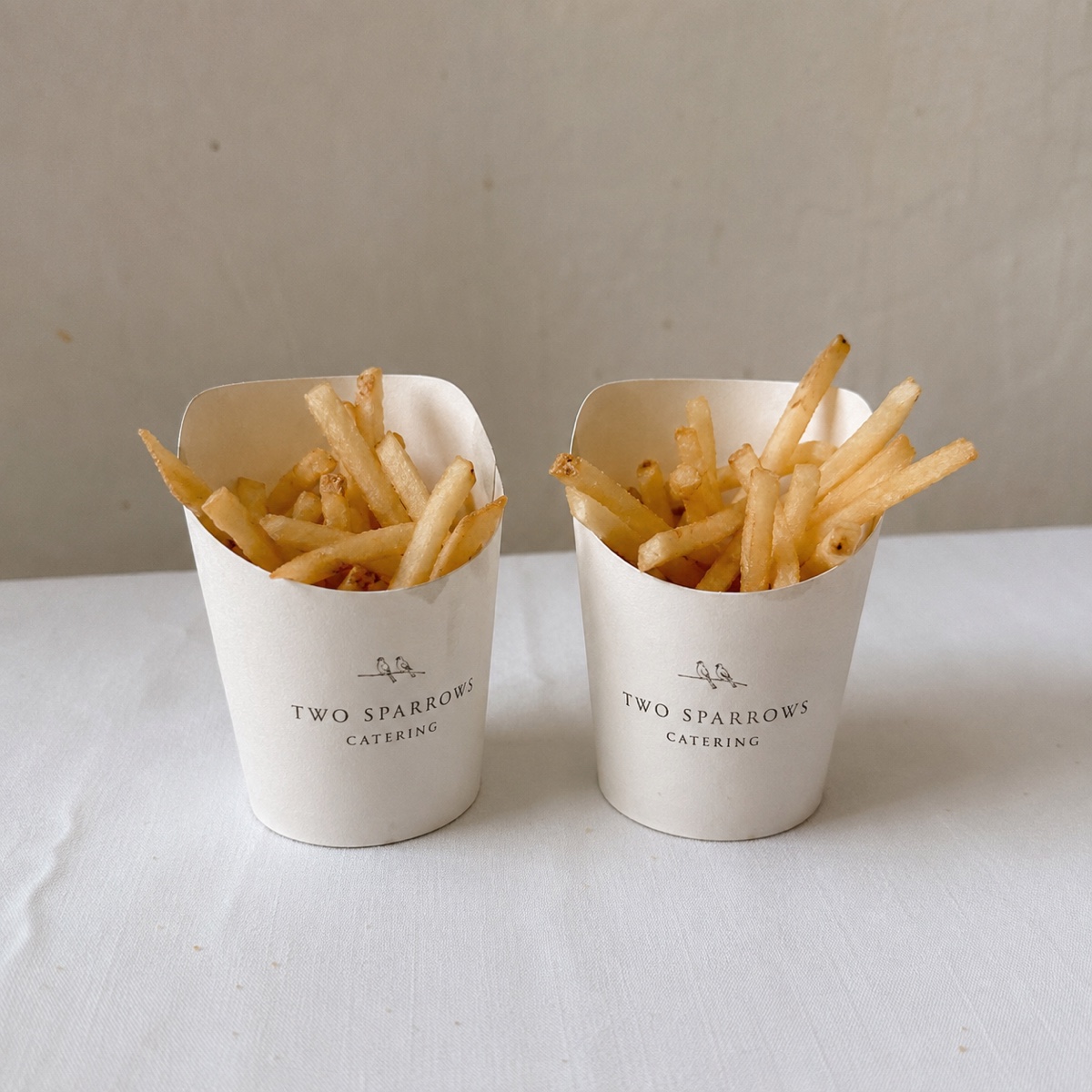 Fry cups with logo printing