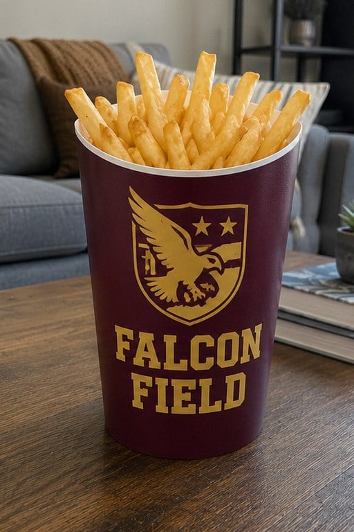 Personalized fry cups — customer photo
